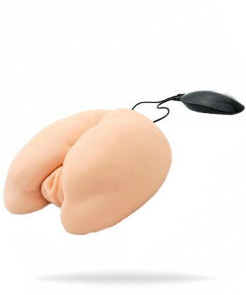 Horny Fuck Slut Vibrating - Vibrerande masturbator i form av rumpa