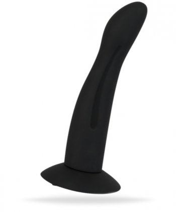 Analplugg tillverkad av högkvalitativ silikon. Stark sugkopp. Plugg med en böjd form och flexibelt skaft. Enkel att använda.