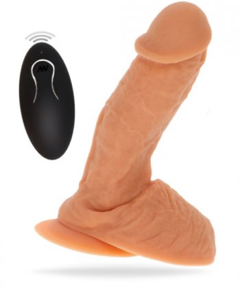Naked Silicone Vibrating Dildo
