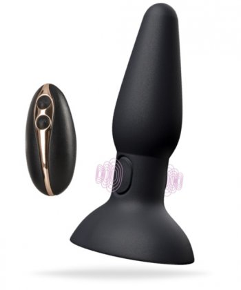 Uppladdningsbar analvibrator tillverkad av silikon. 7 vibrationer och 3 pulserande funktioner. Uppladdningsbar och vattentät.