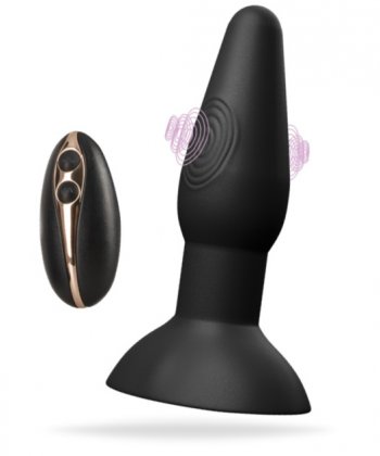 Uppladdningsbar analvibrator tillverkad av silikon. 7 vibrationer och 3 pulserande funktioner. Uppladdningsbar och vattentät.