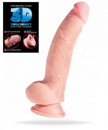 Realistisk dildo med en revolutionerande och ny teknik. Stark sugkopp och högkvalitativt material som känns verkligt.