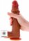 Foreskin Dildo Vibrating Silicone 25 cm