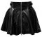 Vinyl Pleated Zipper Skirt