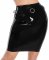 Latex High Waist Skirt with Triple O-Rings