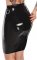 Latex High Waist Skirt with Triple O-Rings