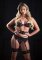Daring 4PC Heart Garter Lingerie Set