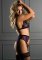 3PC Peek-a-Boo Bow Set Open Crotch
