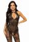 Seamless Rhinestone Fishnet Bodystocking