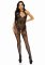 Seamless Rhinestone Fishnet Bodystocking