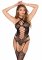 Lace Halter Teddy with Stockings
