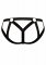 Black Matte Strappy Ring Jock