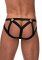 Black Matte Strappy Ring Jock
