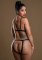 Daring Intimates Wetlook Open Bra With Crotchless Panty