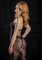 Daring Floral Halter Bodystocking ONESIZE