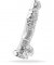 Get Real Clear Dildo w. Balls 8 inch