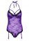 Lace Teddy with Open Crotch