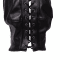 Mask with Brown Ponytail – Black