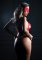 Peek-a-Boo Bra, Panty and Blindfold