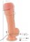 Realistisk dildo med en stark sugkopp i basen. Högkvalitativ silikon. 10 vibrationer och 10 rotationer. Uppladdningsbar.