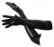 Svarta latexhandskar