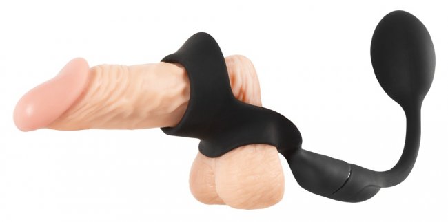Cock Ring With RC Butt Plug