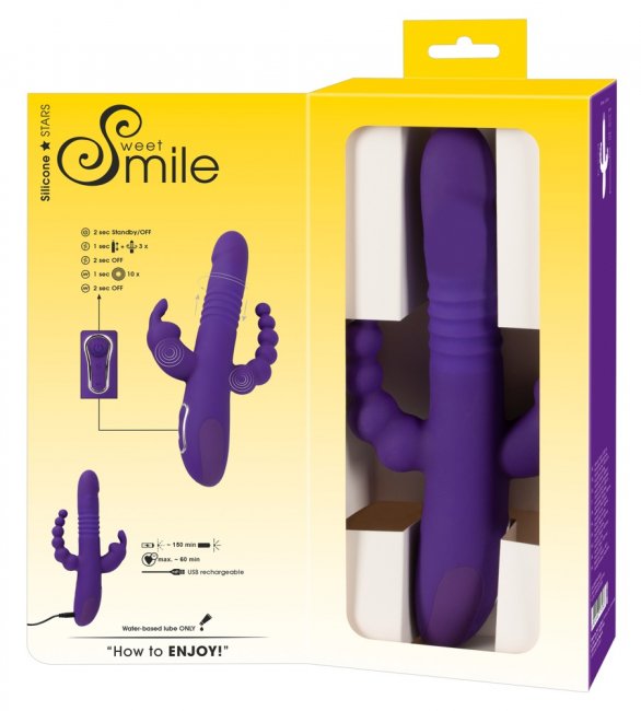 Thrusting Pearl Triple Vibrator