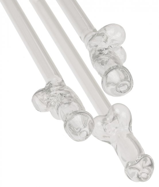 Glass Drinking Straw Willy 4-Pack
