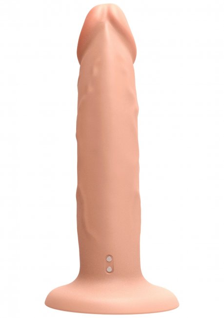 Beige Harness Dong Vibrating Silicone 19.5 cm