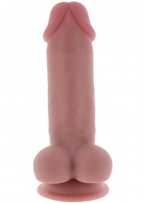 Deluxe Dual Density Thick Dildo TPE 17 cm
