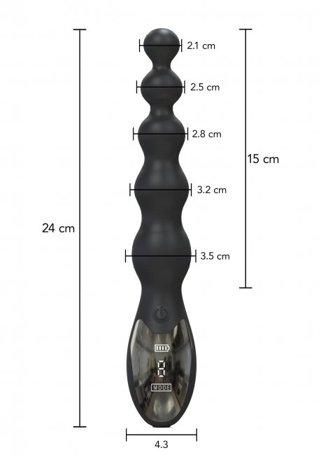 Extreme Beaded Anal Power Vibrator