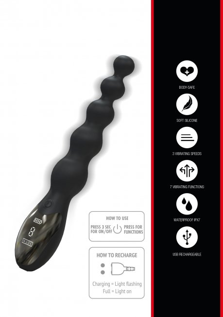 Extreme Beaded Anal Power Vibrator