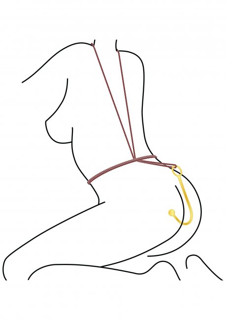 Luxury Anal Hook Gold