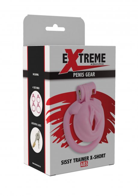 Sissy Trainer Cock Lock X-Short Pink