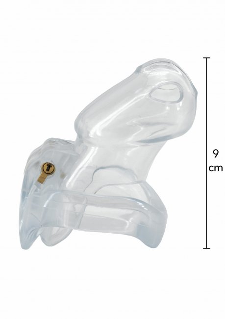 Clear Control Cock Cage Long