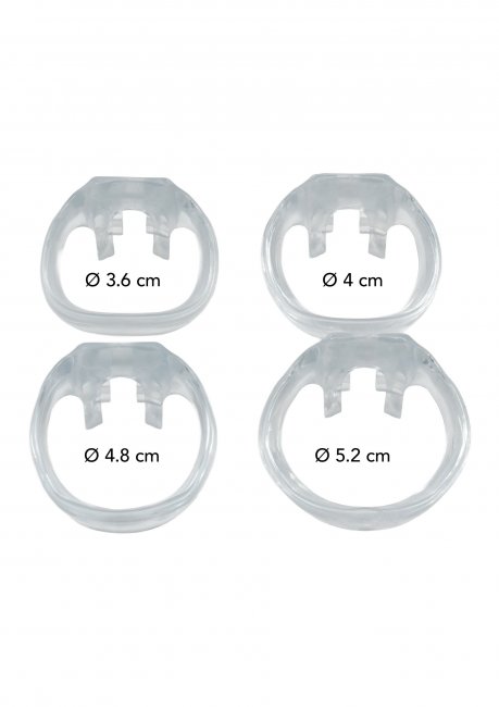 Clear Control Cock Cage Long
