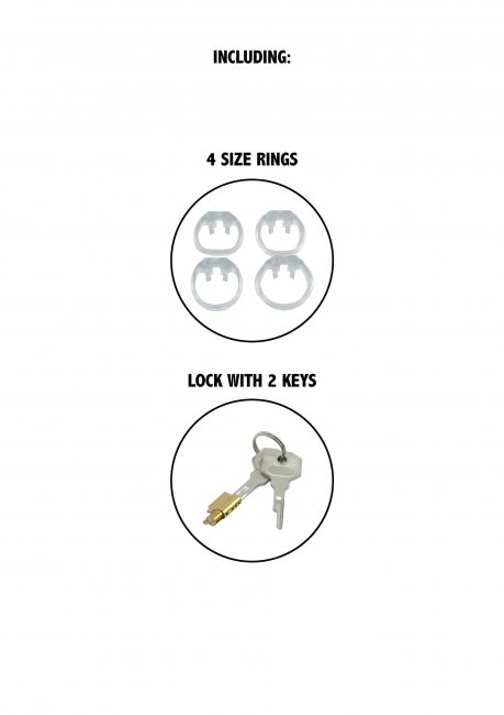 Clear Control Cock Cage Long