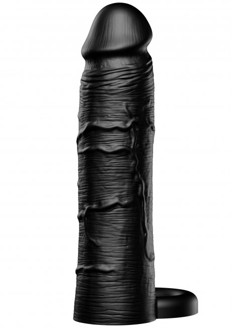 Penis Sleeve Liquid Silicone Ring 18 cm Black