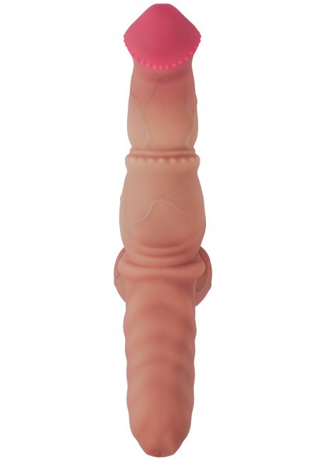 Mutant Rumbler Vibrating Dildo Liquid Silicone