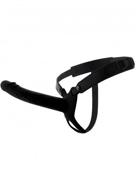 Hollow Penis Strapon Silicone 20 cm Black