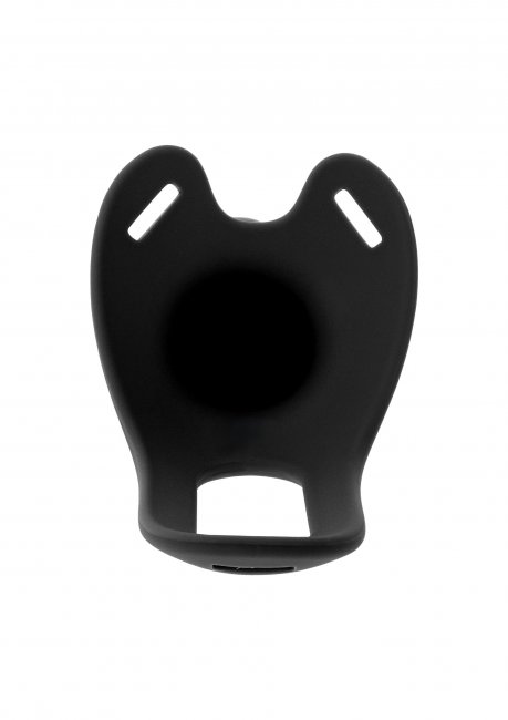 Hollow Penis Strapon Vibrating Silicone 20 cm Black