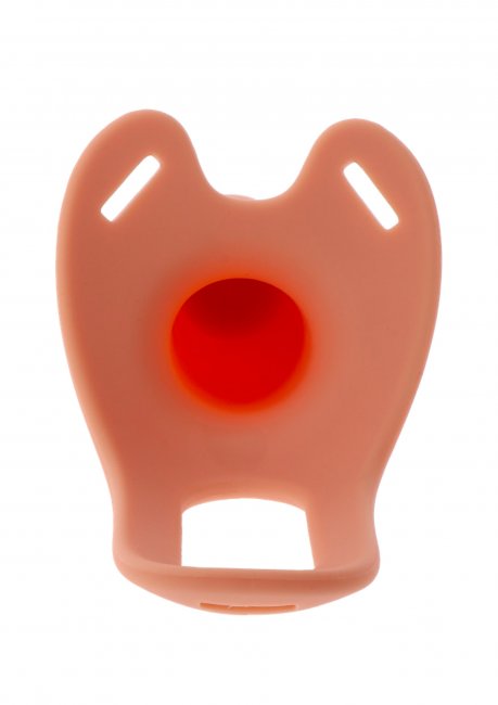 Hollow Penis Strapon Vibrating Silicone 20 cm Beige