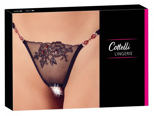 Open Crotch Rhinestone String