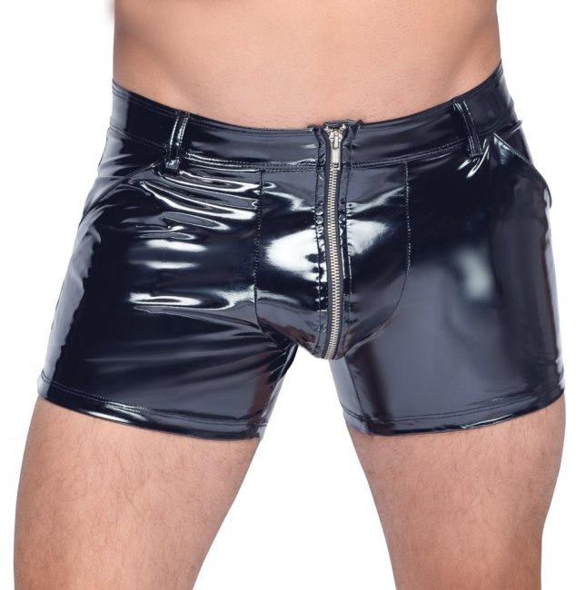 Vinyl Zipper Short
