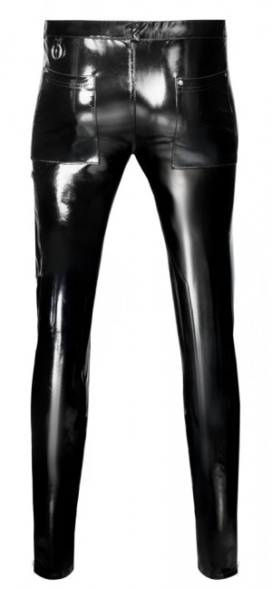 Vinyl Zipper Trousers