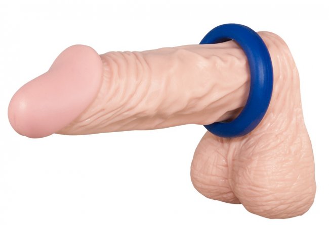 3 blue silicone rings