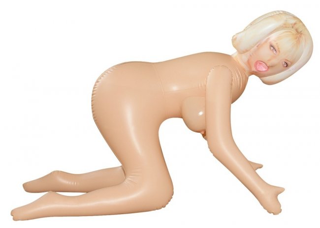 Love Doll Anna - Blond uppblåsbar docka i doggy-style