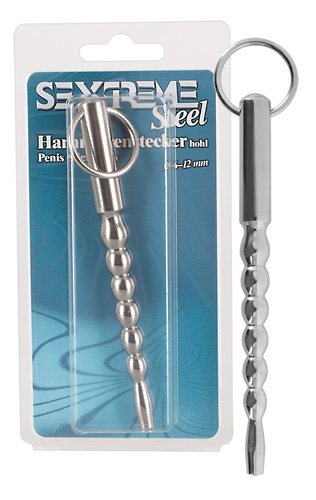 Sextreme Penis Stick Hollow 6-12 mm - Ribbad Ihålig Sounding Stav