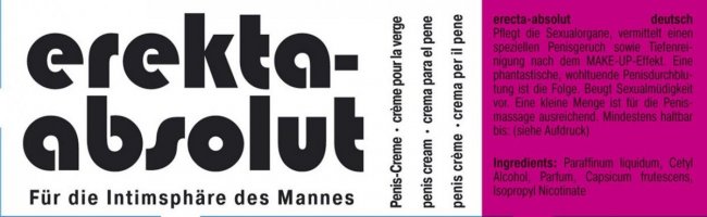 Erekta Absolut Cream
