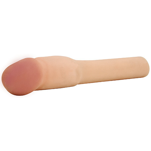 Cyberskin Vibrating 4 Penis Extension - Mjukt och elastiskt vibrerande penisförlängare